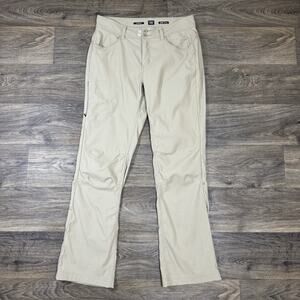 Prana Pants Womens Size 10 Beige Halle II Pant Standard Fit Stretch Hiking Camp